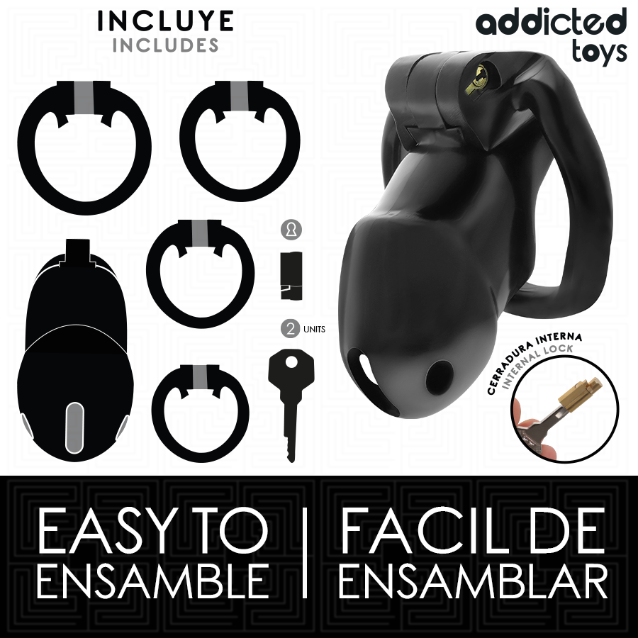 Addicted Toys Locked - Mindnight Cell Penis Cage Größe M