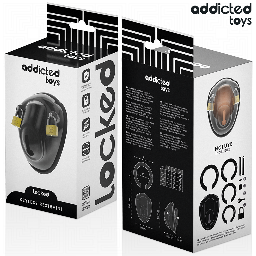 Addicted Toys Locked - Schlösselloser Peniskãfig 11,5 Cm