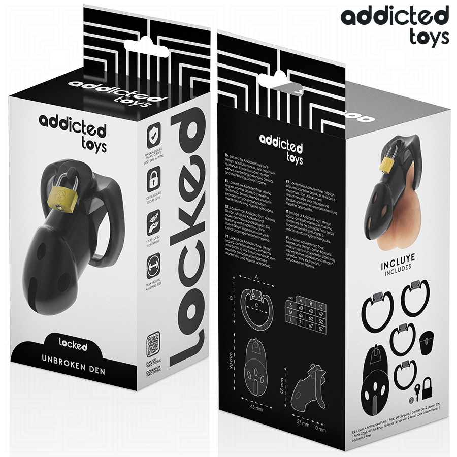 Addicted Toys Locked - Unbroken Den Peniskãfig 9,8 Cm