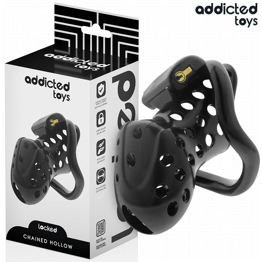 Addicted Toys Locked - Angeketteter Hohlpeniskãfig 10,5 Cm