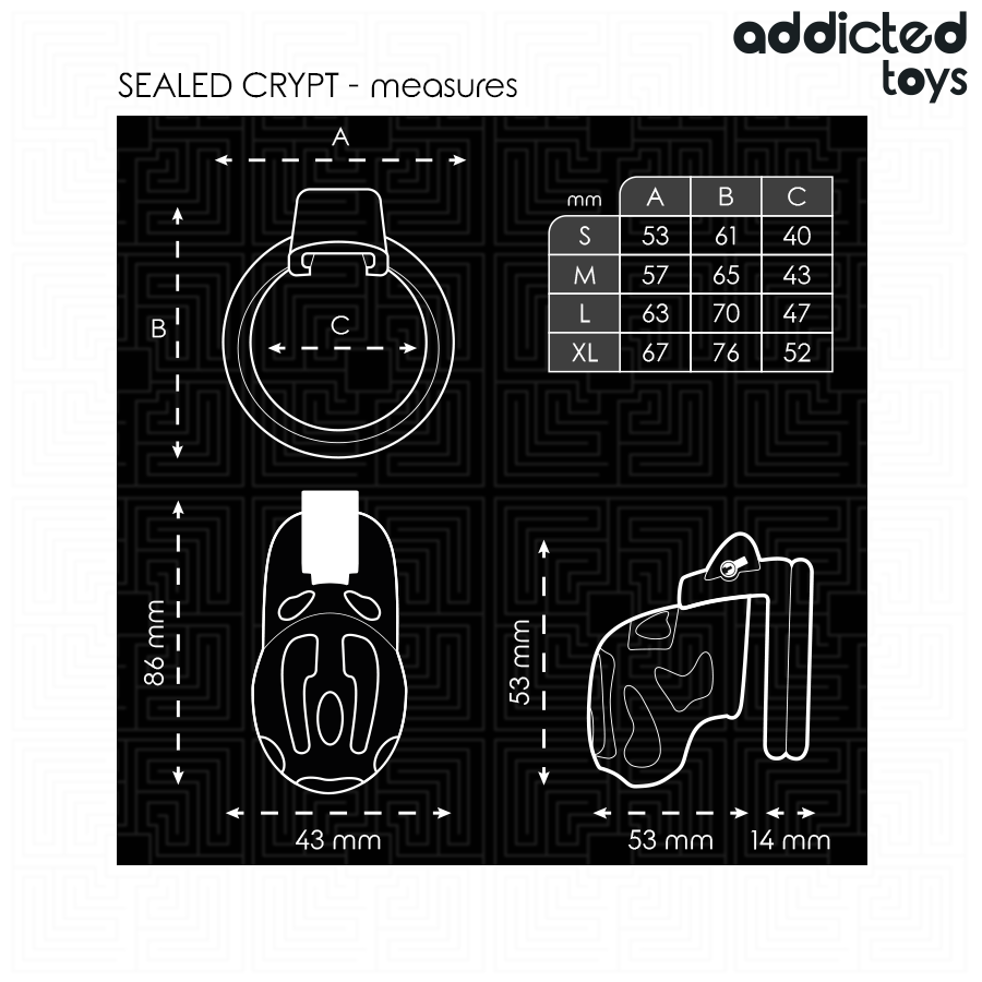Addicted Toys Locked - Versiegelter Peniskãfig 8 Cm