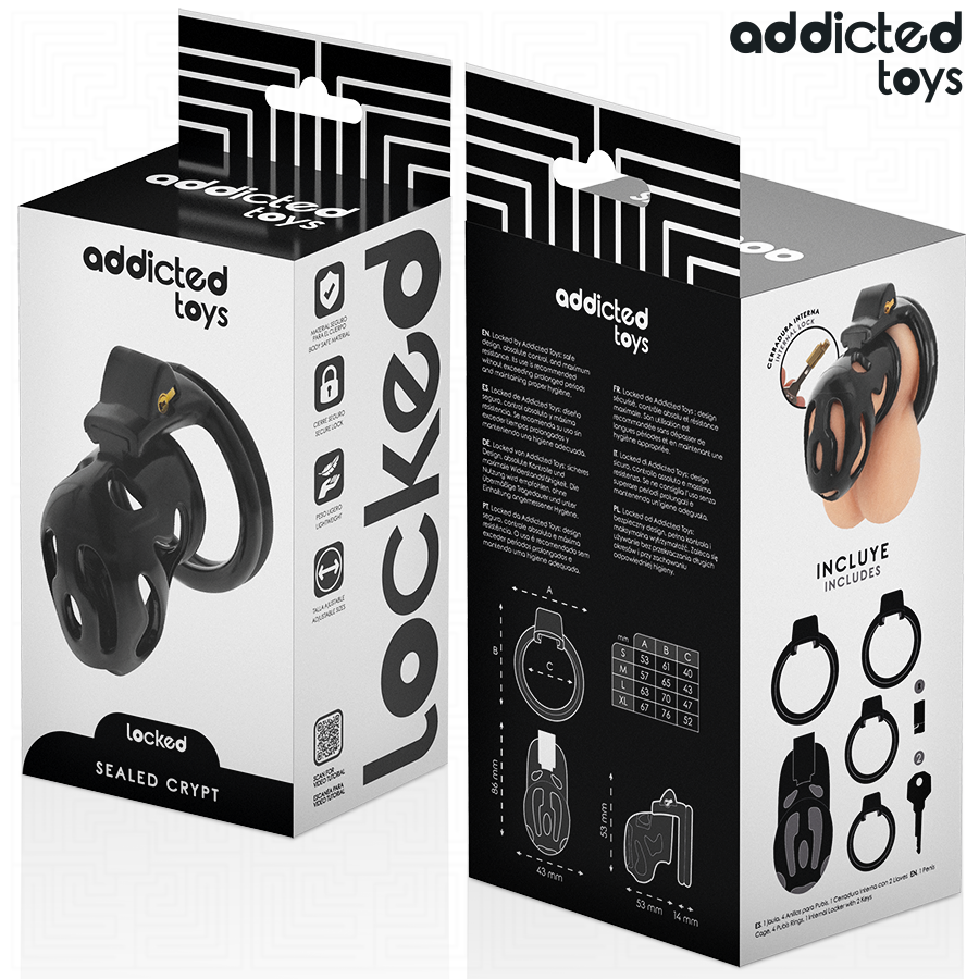 Addicted Toys Locked - Versiegelter Peniskãfig 8 Cm
