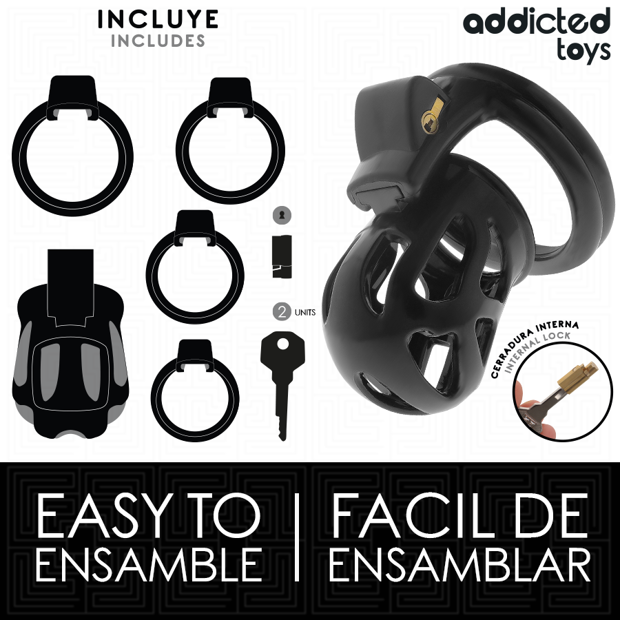 Addicted Toys Locked - Silent Keep Peniskãfig 7,5 Cm