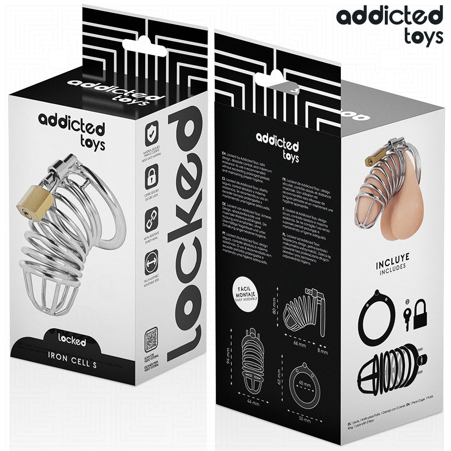 Addicted Toys Locked - Iron Cell Metall-Peniskã„Fig 4 Cm Größe S
