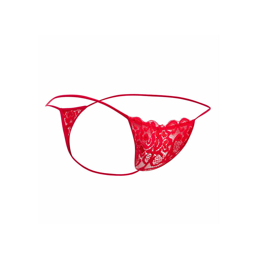 Mob - Roter Spitzen-Tanga Größe   L/XL