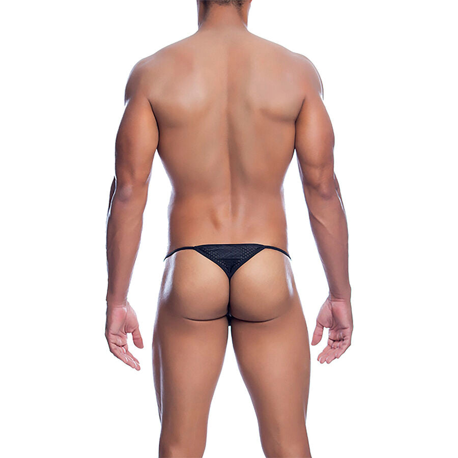 Mob - Schwarzer Mikrofaser-V-String Größe  L/XL