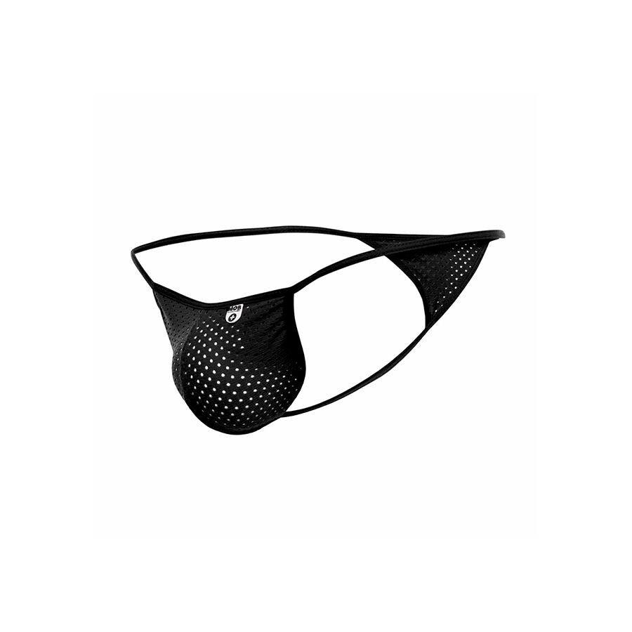 Mob - Schwarzer Mikrofaser-V-String Größe  L/XL