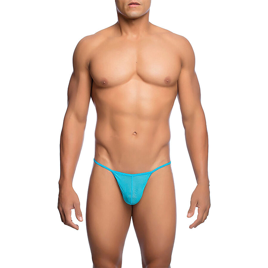 Mob - Transparenter T-Förmiger Tanga Aqua Größe  L/XL
