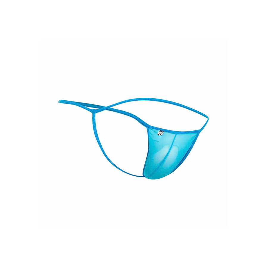 Mob - Transparenter T-Förmiger Tanga Aqua Größe  L/XL