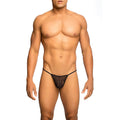 Mob - Transparenter T-Förmiger Tanga Schwarz Größe  S/M