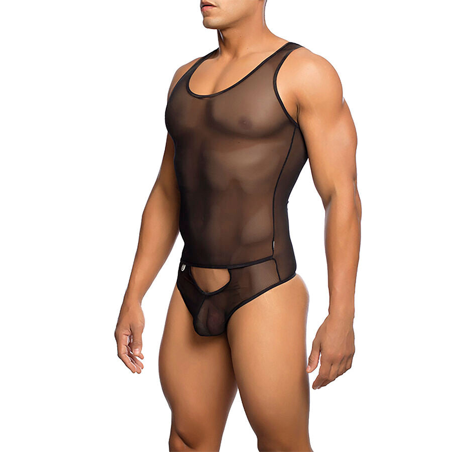 Mob - Transparenter Schwarzer Bodysheer Größe  L/XL