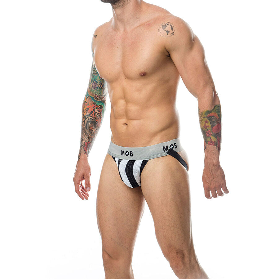 Mob - Classic Stripe Weisser Jock Größe XXL