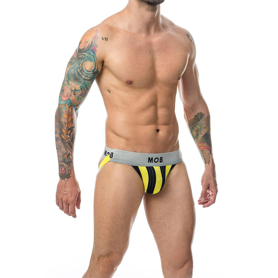 Mob - Classic Stripe Jock Gelb Größe  XL