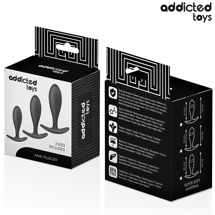 Addicted Toys - 3-piece Anal Plug Set Model 2