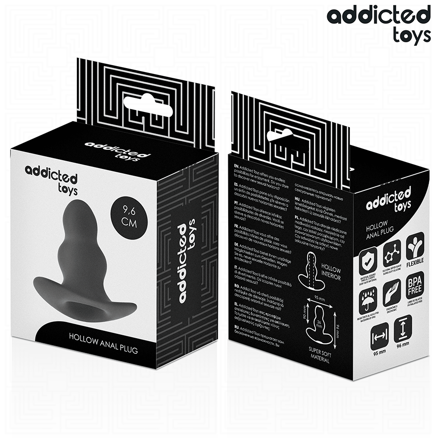 Addicted Toys - Hohl Anal Plug M 9,6 Cm