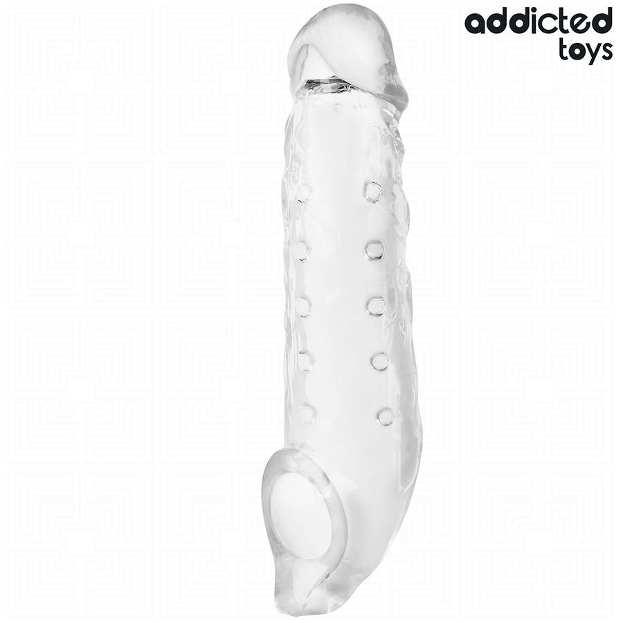 Addicted Toys - Transparente Penishülse Größe M 27 Cm