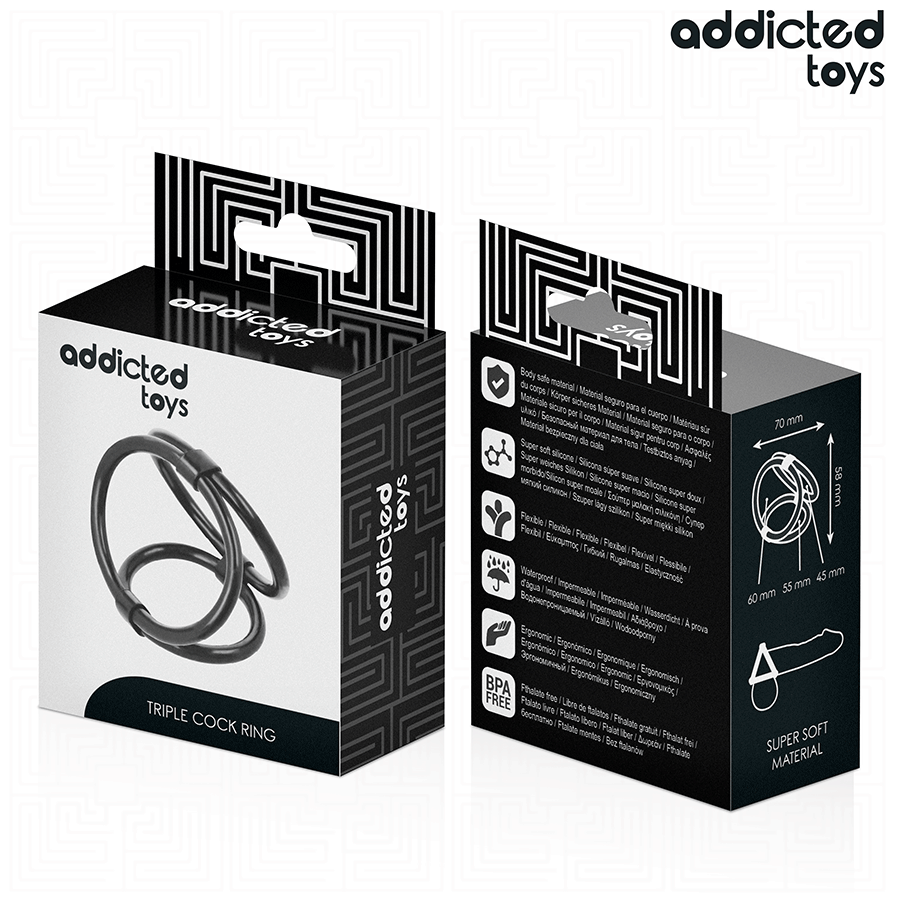 Addicted Toys - Triple Cock Ring