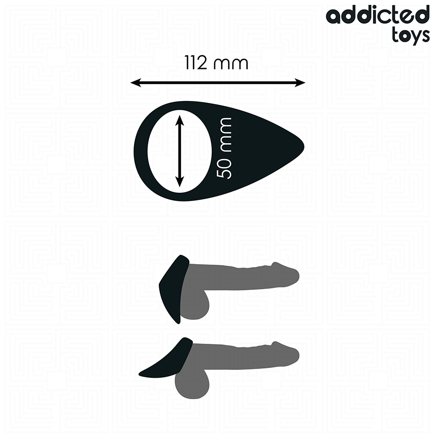 Addicted Toys - Trãnenförmiger Penisring