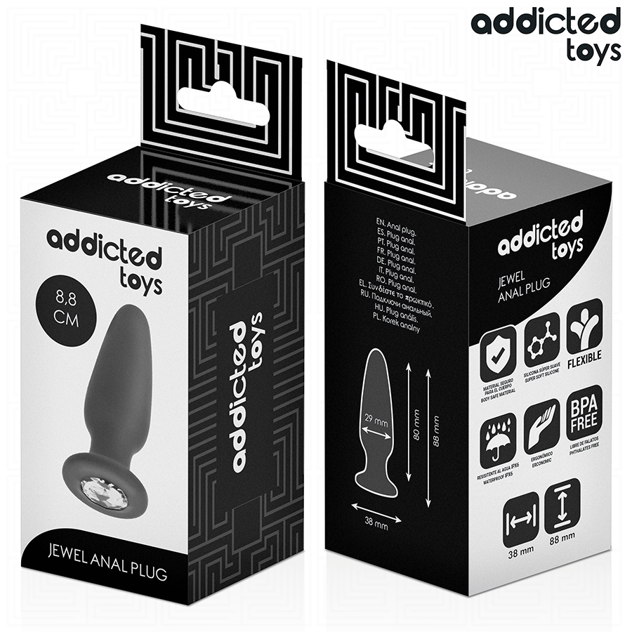 Addicted Toys - Anal Plug Mit Juwel S 8,8 Cm