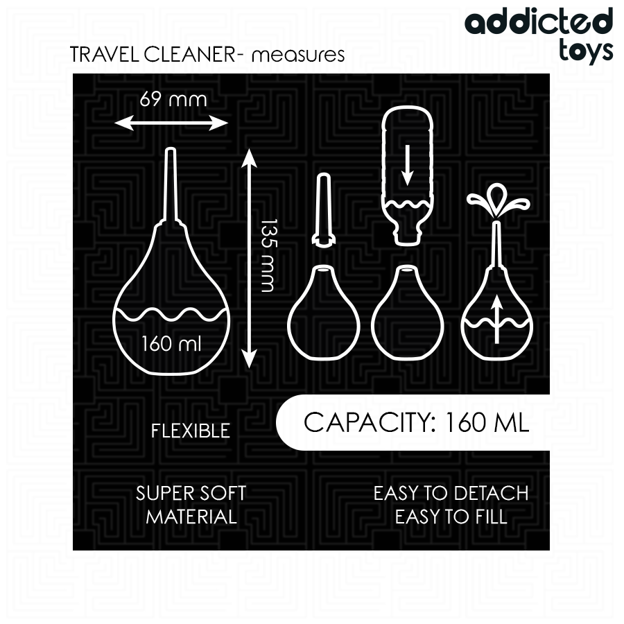 Addicted Toys - Reise-Analreiniger Größe M 160 Ml