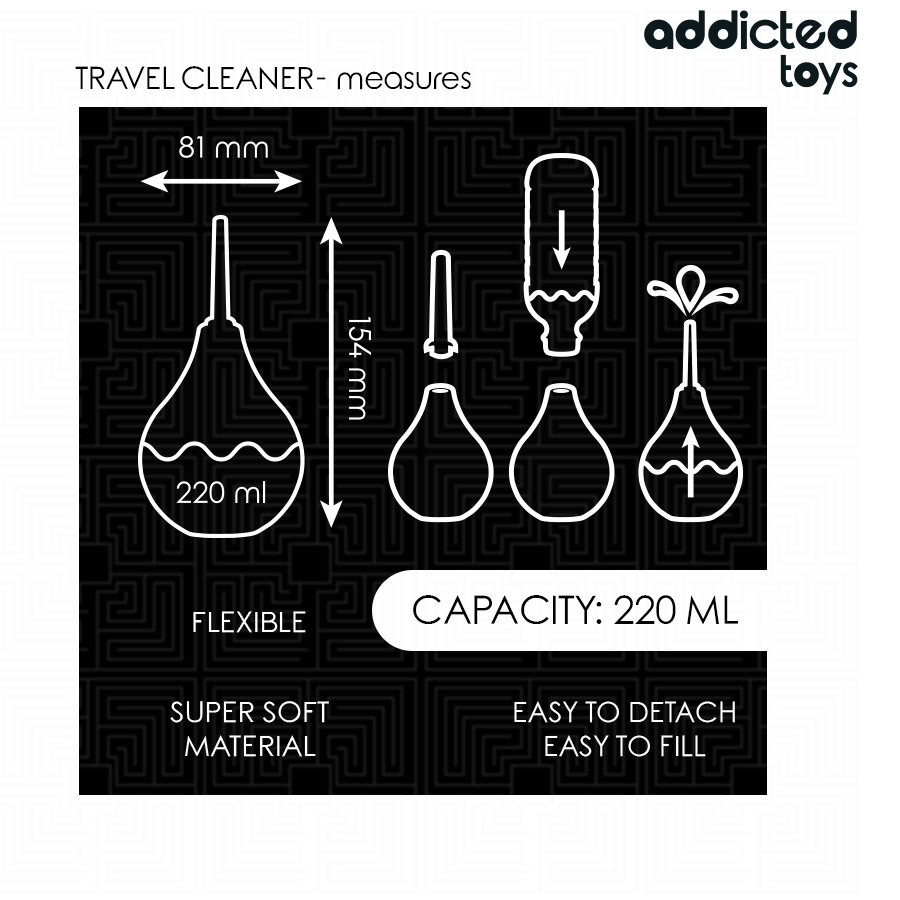 Addicted Toys - Travel Anal Douche Size L 220 ml