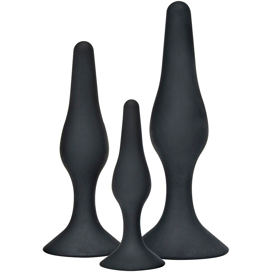 Toyjoy - Anal Play Curvy Companions Anal Plug 3 Stãœck Schwarz