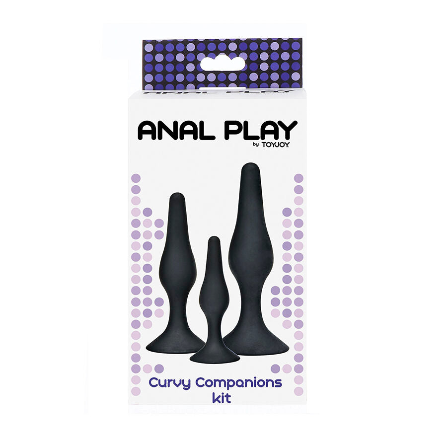 Toyjoy - Anal Play Curvy Companions Anal Plug 3 Stãœck Schwarz