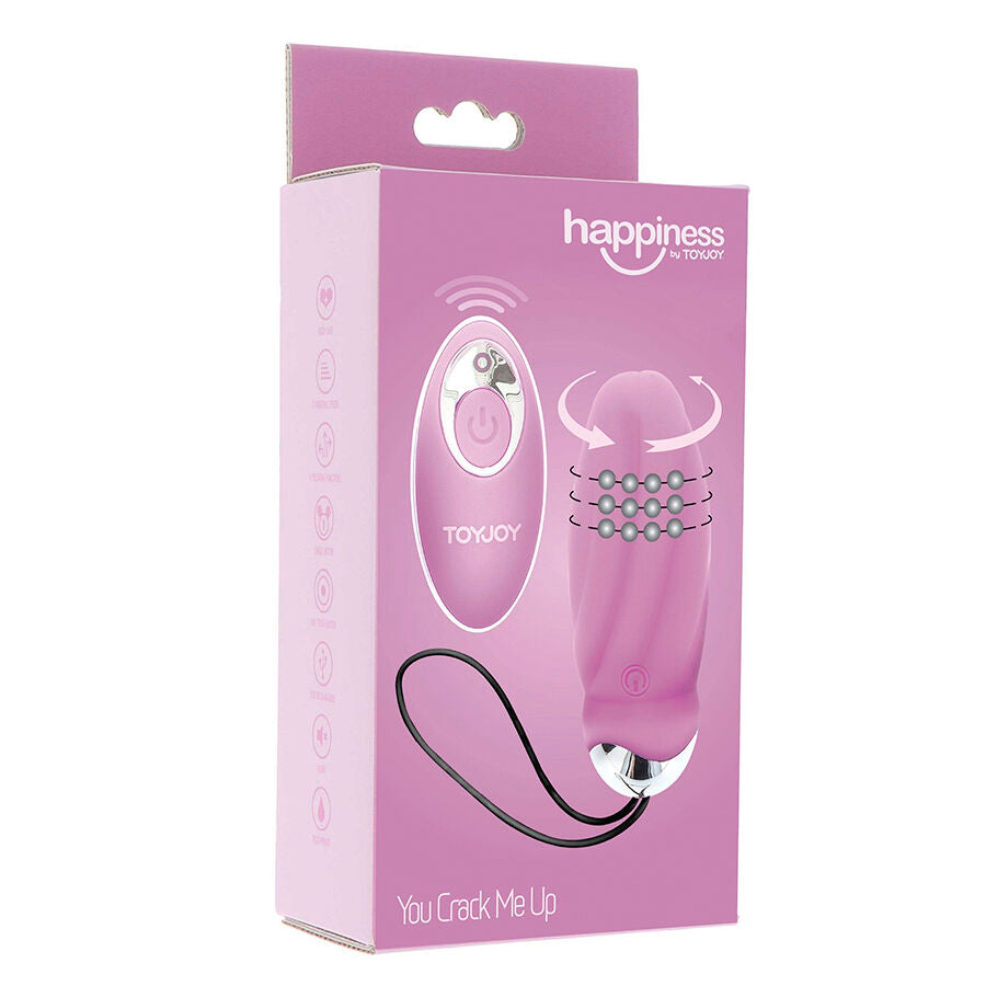 Toyjoy - Happiness You Crack Me Up Rosa Vibrator Mit Fernbedienung