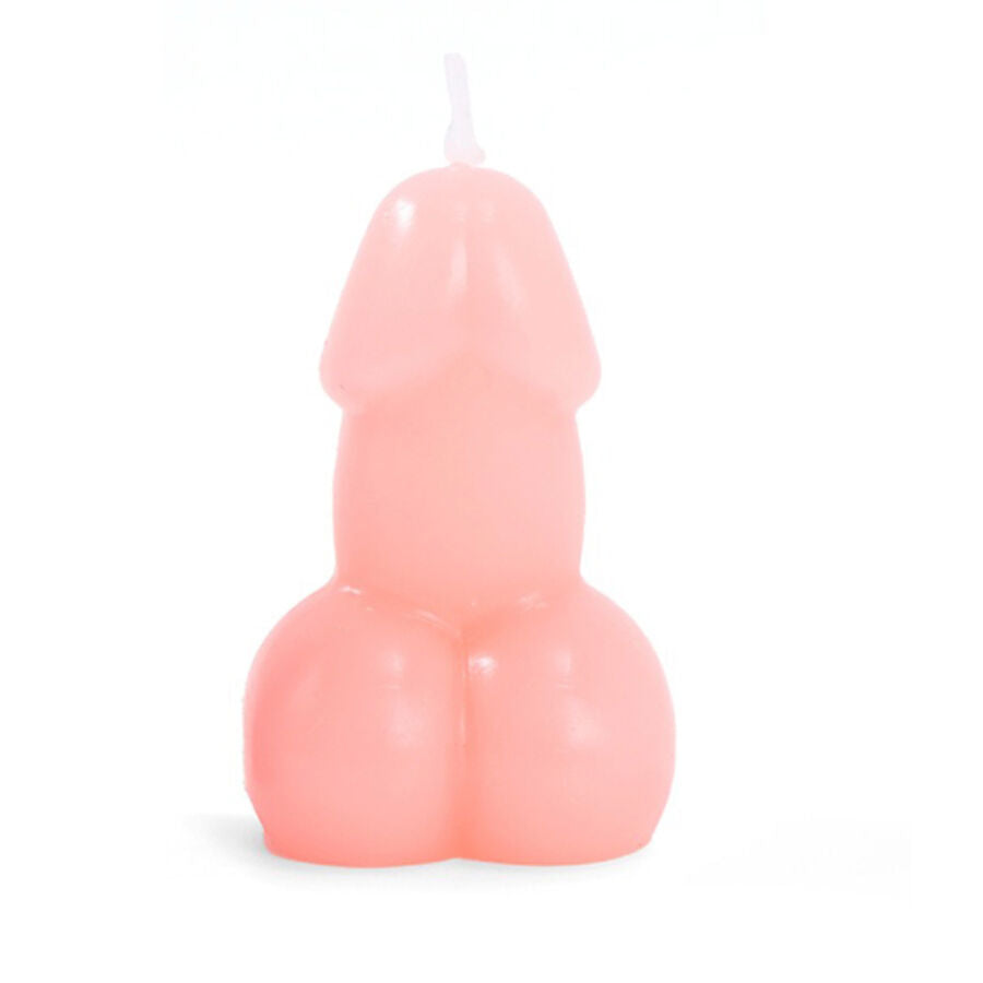 Diablo Picante Penisförmige Kerze In Rosa Farbe