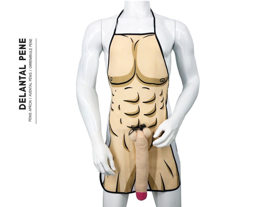 Diablo Picante 3d-Penis-Schürze Muskulär Und Kraftvoll