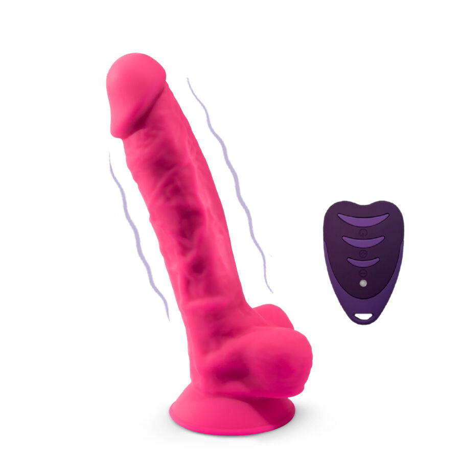 Silexd - Realistischer Penis Modell 18 Rosa Vibration + Fernbedienung Lrs