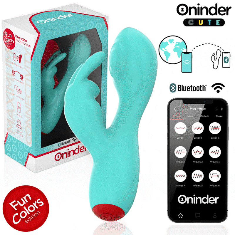 Oninder Cute - Love Bunny G-Spot Klitoralvibrator - Kostenlose Weltweite App
