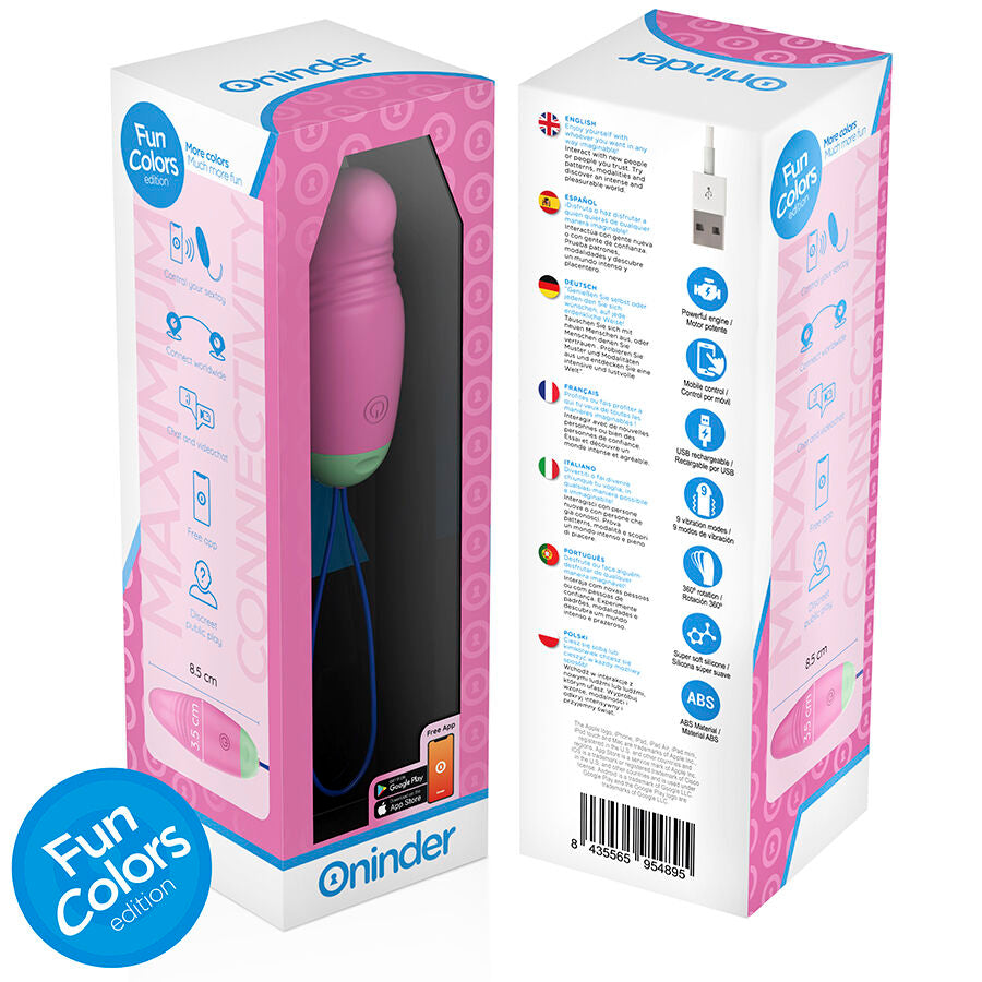 Oninder Cute - Love Pleasure Vibro-Rotierendes Ei 360â° Silikon - Kostenlose Weltweite App