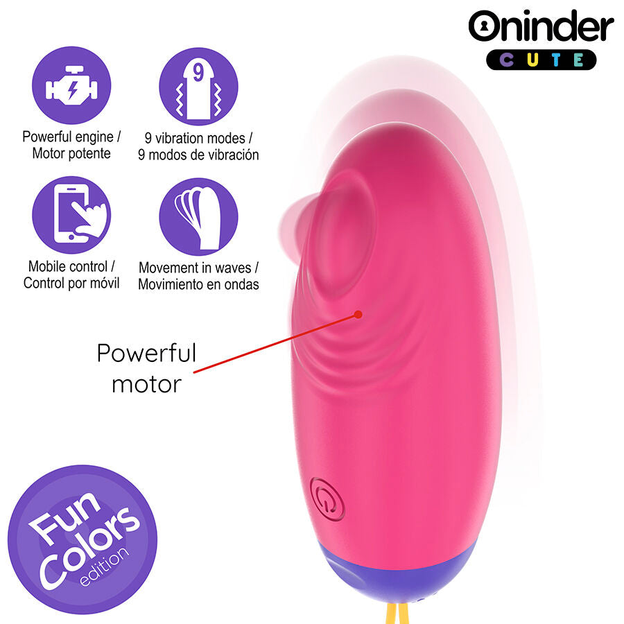 Oninder Cute - Love Pleasure Vibro-Wave Tapping Silikon-Ei - Kostenlose Weltweite App