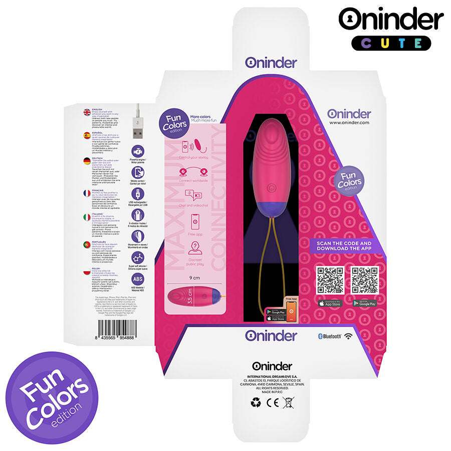 Oninder Cute - Love Pleasure Vibro-Wave Tapping Silikon-Ei - Kostenlose Weltweite App