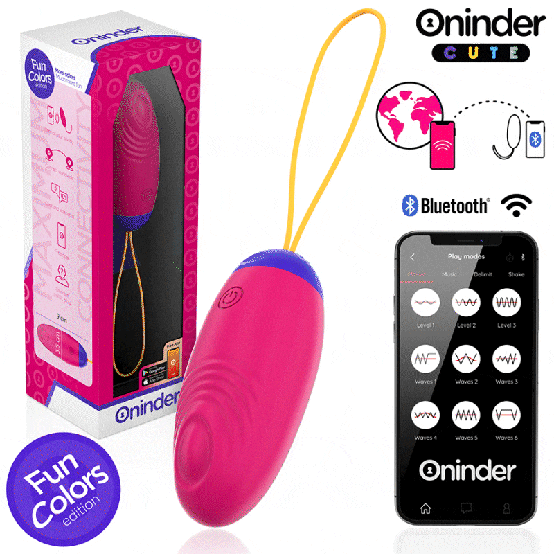 Oninder Cute - Love Pleasure Vibro-Wave Tapping Silikon-Ei - Kostenlose Weltweite App