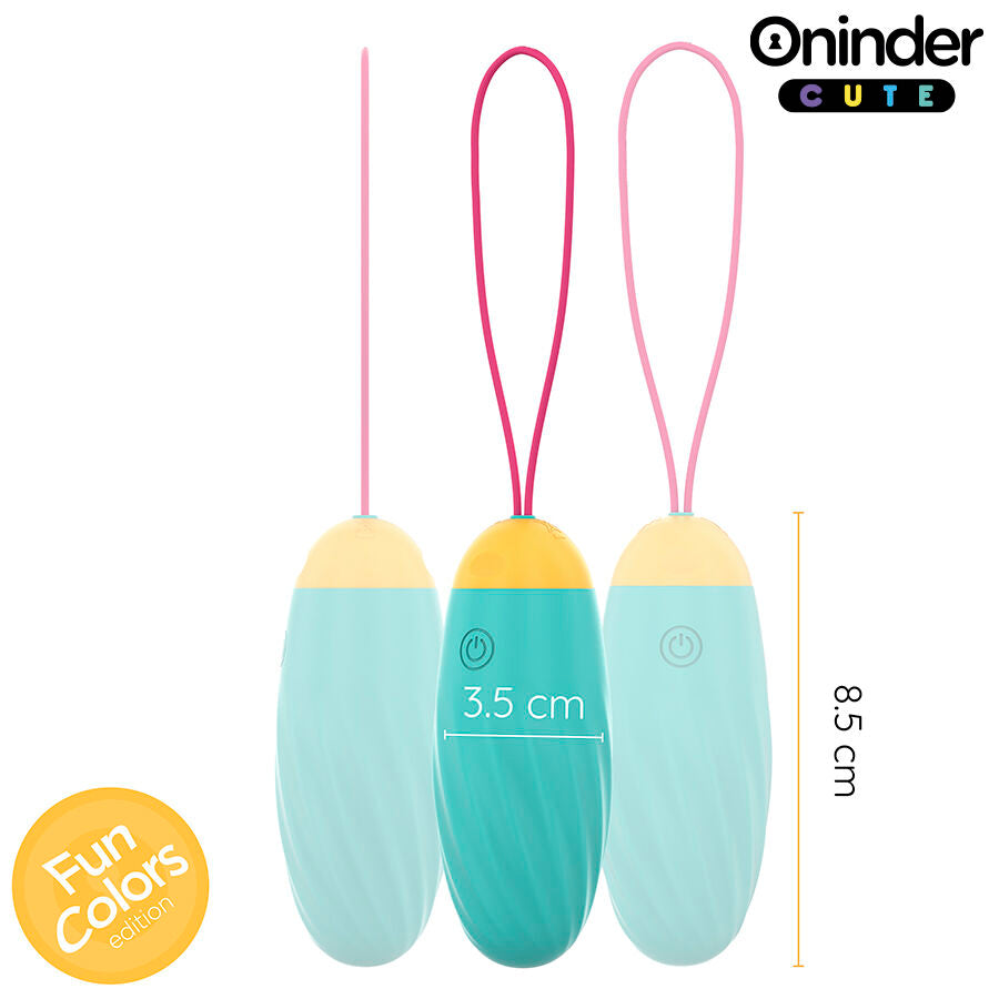 Oninder Cute - Love Pleasure Vibro-Rotierendes Silikon-Edelstein-Ei - Kostenlose Weltweite App