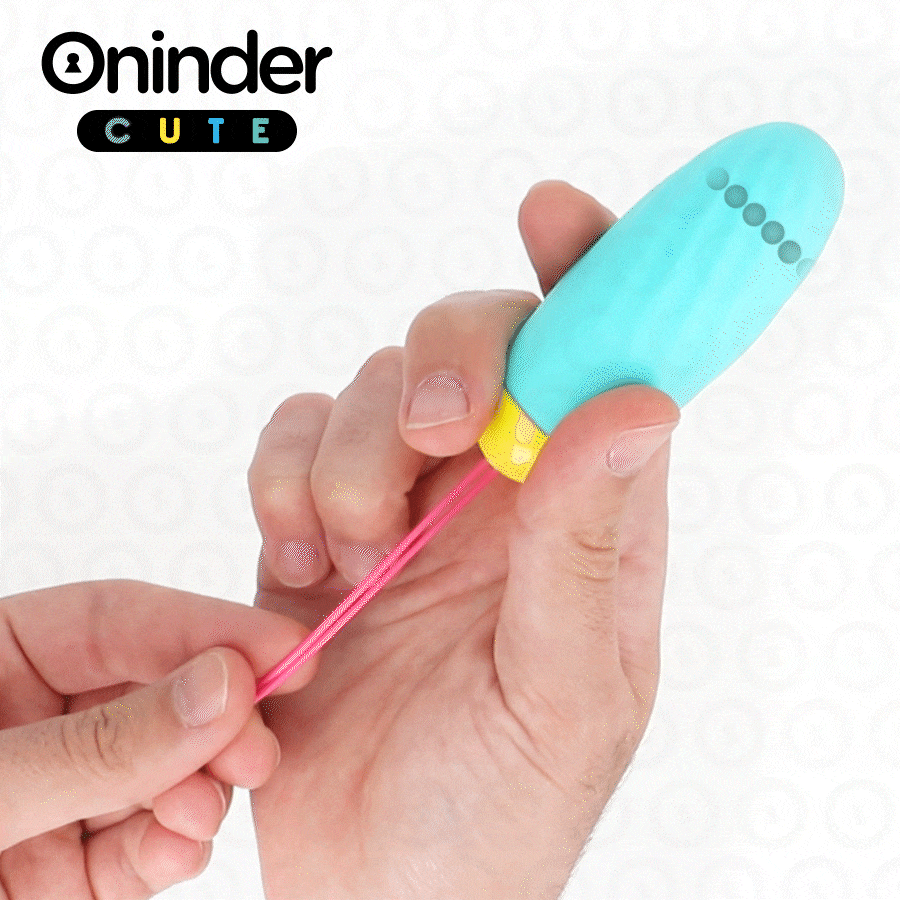 Oninder Cute - Love Pleasure Vibro-Rotierendes Silikon-Edelstein-Ei - Kostenlose Weltweite App
