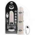 Cock Miller - Dildo Mit Saugnãpfen, Lichtern Und Vibration Mit Fernbedienung Weiss 19,5 cm