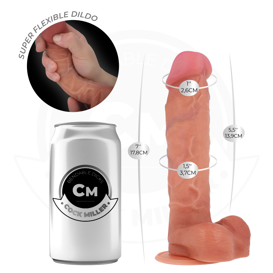 Cock Miller - Hyperrealistischer, Artikulierbarer Dildo 17,8 Cm