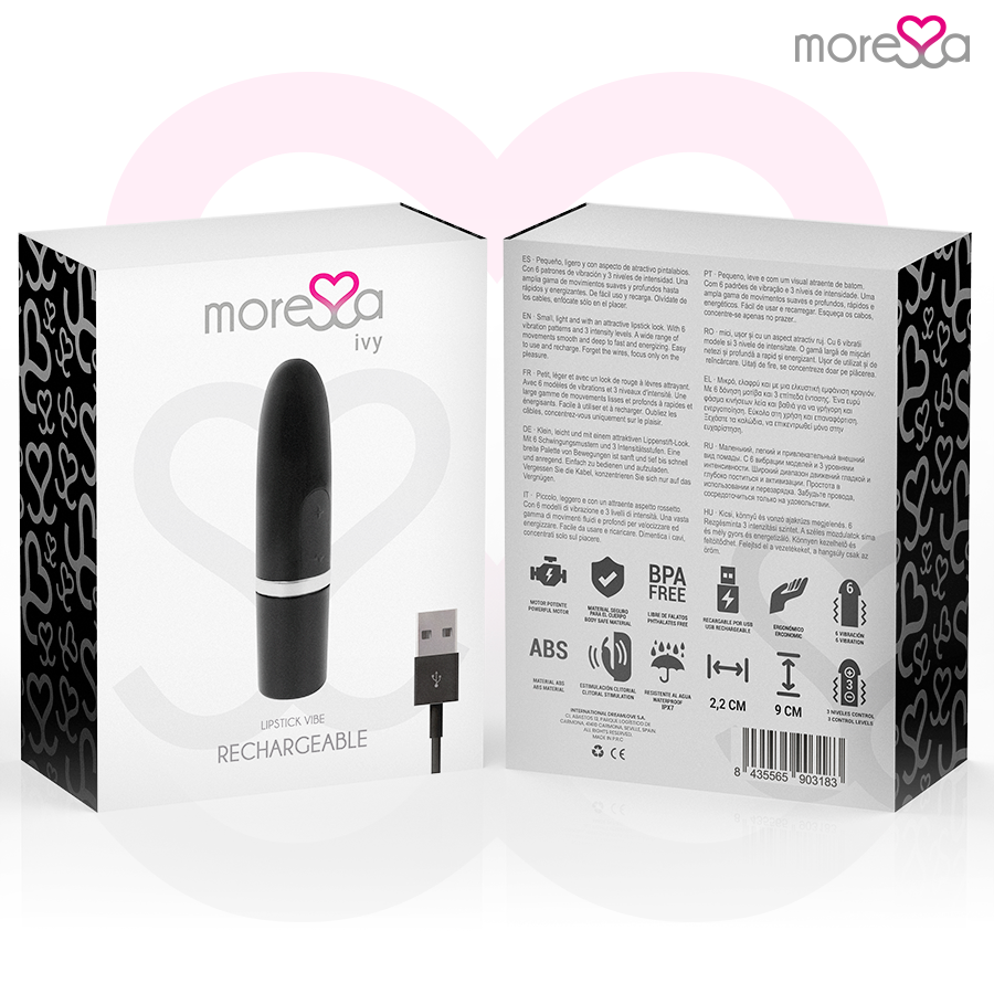 Moressa - Ivy Vibrator Stimulator Reise Schwarz