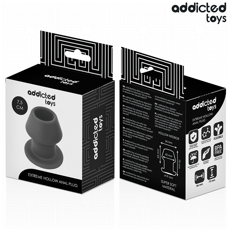 Addicted Toys - Extrem Hohl Anal Plug S 7,5 Cm