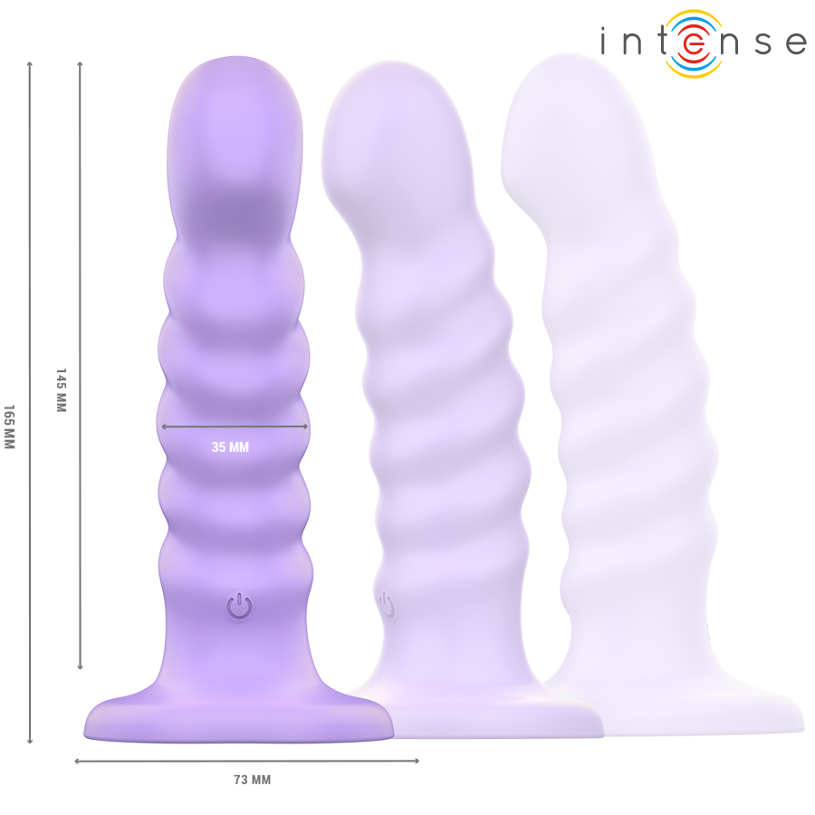 Intense - Brenda Vibrator Grã–Sse M Spiralendesign 10 Vibrationen Lila Fernbedienung