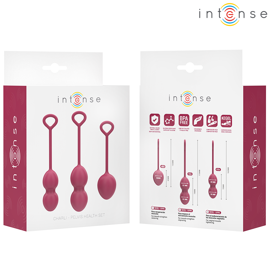 Intense - Charli Kegel Ball Kit Burgund
