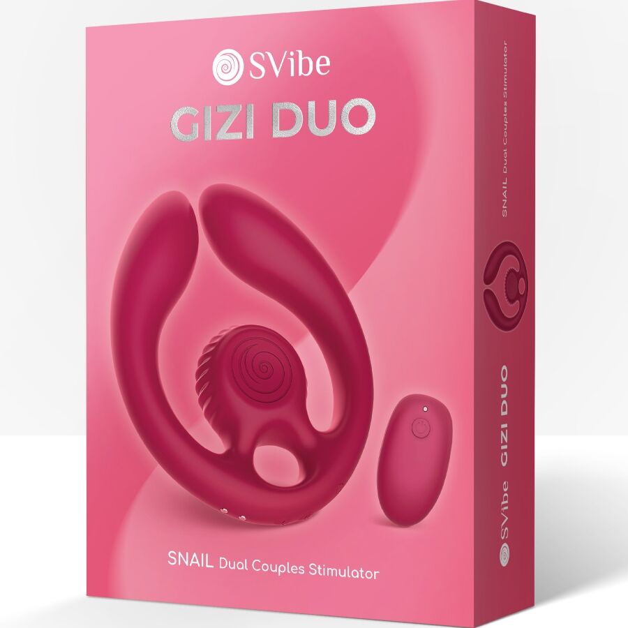 Snail Vibe - Gizi Duo Paarstimulator Fernbedienung Burgund