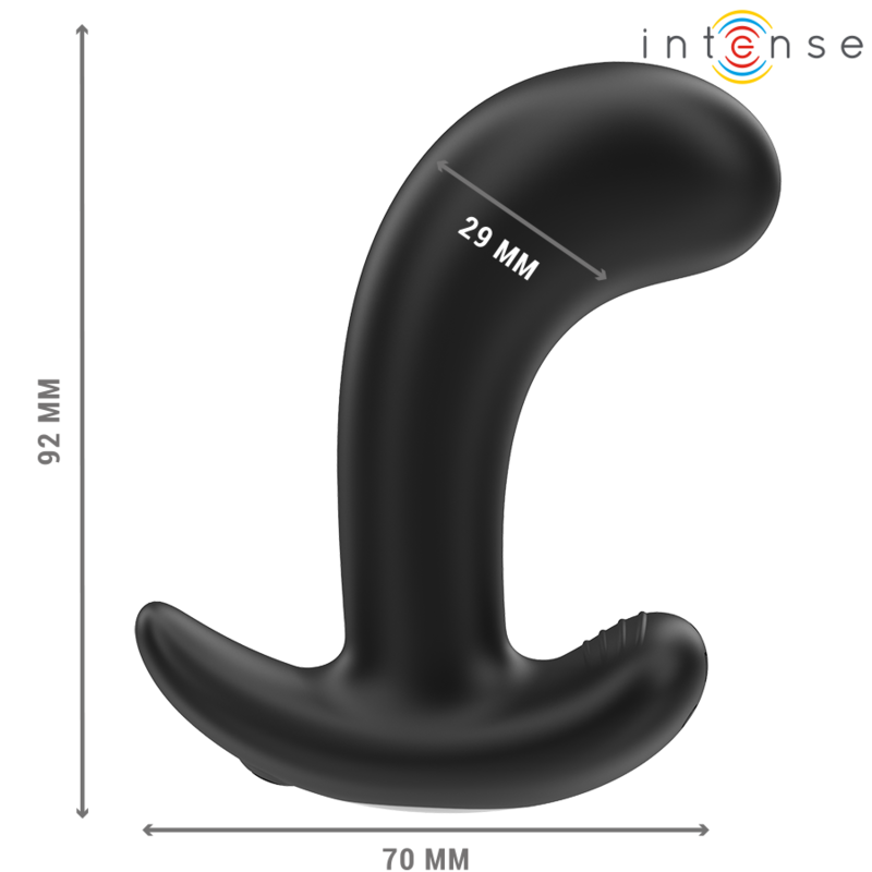 Intense - Chandler Anal Plug 10 Vibrationen Schwarz Fernbedienung