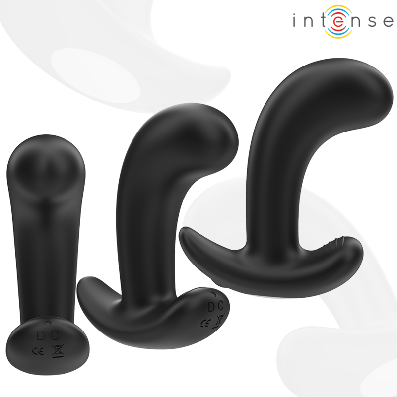 Intense - Chandler Anal Plug 10 Vibrationen Schwarz Fernbedienung