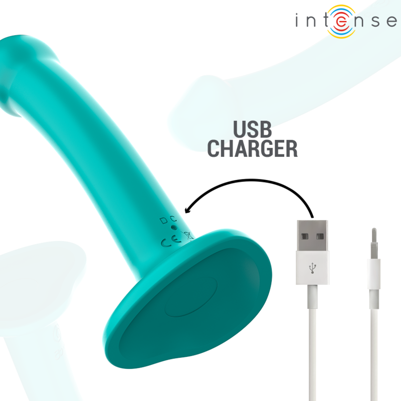 Intense - Katie Vibrator Mit Saugnãpfen 10 Vibrationen Blau Fernbedienung