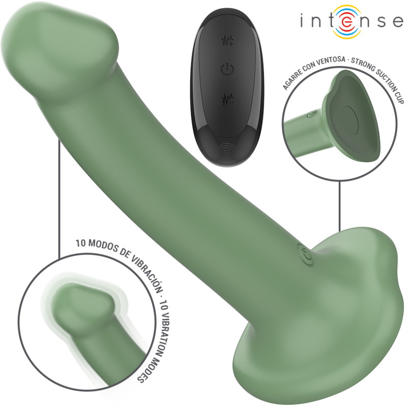 Intense - Becca Vibrator Mit Saugnapf 10 Vibrationen Grãœne Fernbedienung