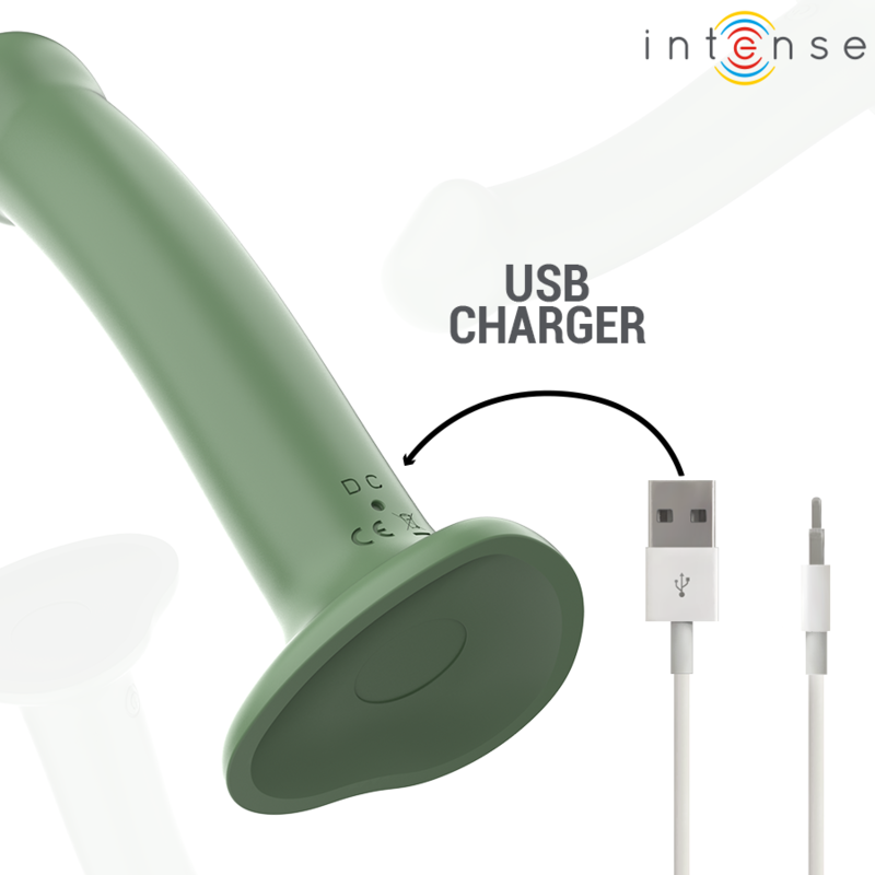Intense - Becca Vibrator Mit Saugnapf 10 Vibrationen Grãœne Fernbedienung